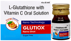 Glutiox Nano Shot Orange Flavour Sugar Free Solution 5Ml