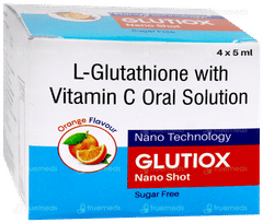 Glutiox Nano Shot Orange Flavour Sugar Free Solution 5Ml