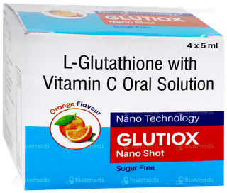 Glutiox Nano Shot Orange Flavour Sugar Free Solution 5Ml