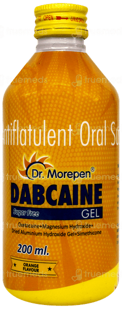 Dabcaine Orange Flavour Sugar Free Gel 200ml