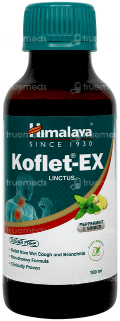 Himalaya Koflet Ex Peppermint & Ginger Sugar Free Linctus 100ml