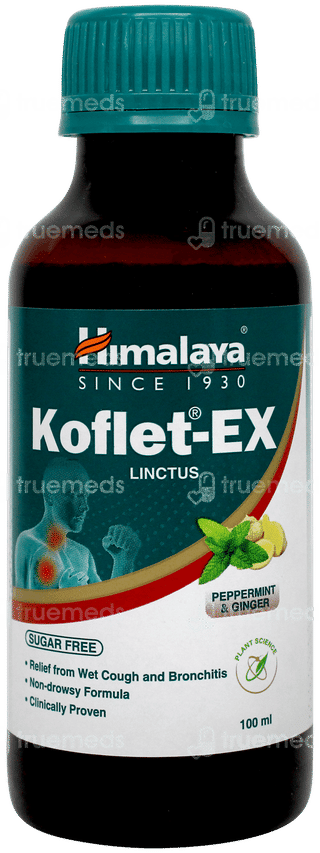 Himalaya Koflet Ex Peppermint & Ginger Sugar Free Linctus 100ml