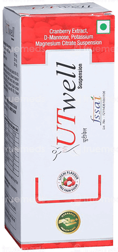 Utwell Litchi Flavour Free From Sugar Suspension 210Ml Utwell Litchi Flavour Free From Sugar Suspension 210Ml