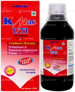 K Mac Uti Cranberry Sugar Free Suspension 210ml