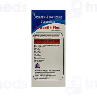 Sucranith Plus Sugar Free Suspension 200Ml