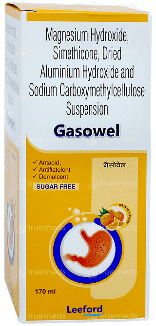 Gasowel Orange Flavour Sugar Free Suspension 170ml