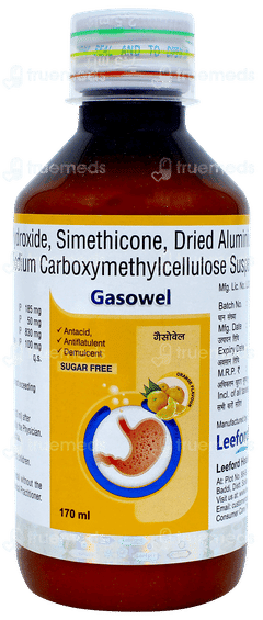 Gasowel Orange Flavour Sugar Free Suspension 170ml