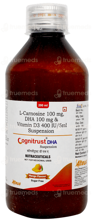 Cognitrust Dha Mango Flavour Sugar Free Suspension 200ml