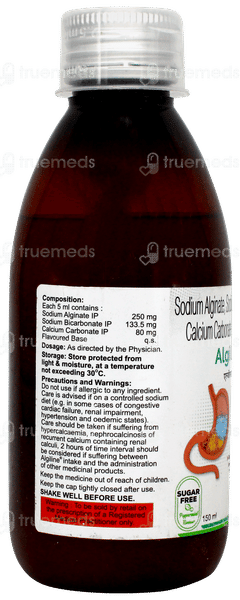 Algiline Peppermint Flavour Sugar Free Suspension 150Ml