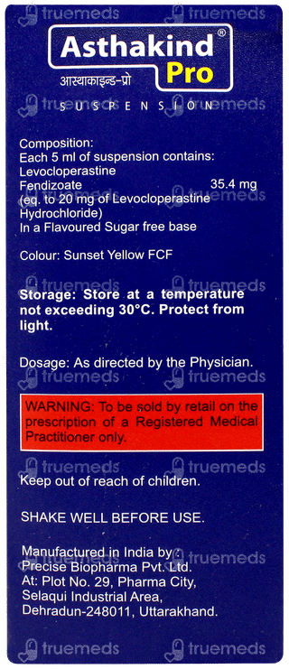 Asthakind Pro Mango Flavour Sugar Free Suspension 100ml