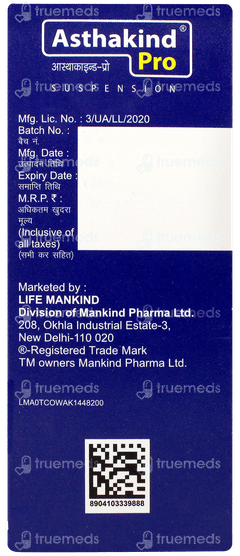 Asthakind Pro Mango Flavour Sugar Free Suspension 100ml