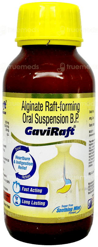 Gaviraft Mint Flavour Sugar Free Suspension 200Ml