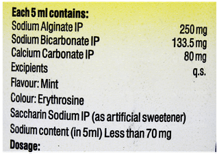 Gaviraft Mint Flavour Sugar Free Suspension 200Ml