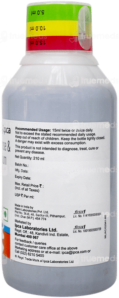 Cranpac Km Sugar Free Suspension 210ml