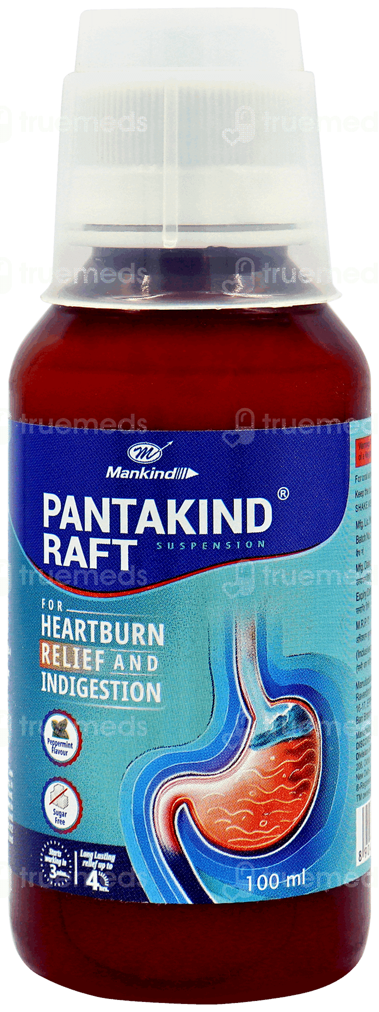 Pantakind Raft Peppermint Flavour Sugar Free Suspension 100ml - Uses ...