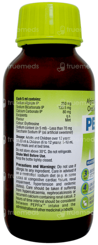 Pepfix Mint Flavour Sugar Free Suspension 200ml