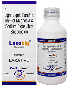 Laxobig Vanilla Flavour Sugar Free Suspension 150Ml