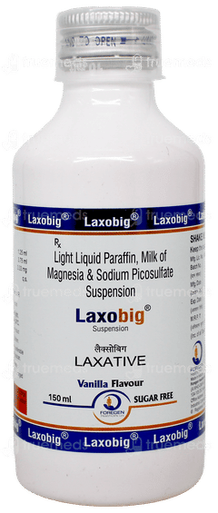 Laxobig Vanilla Flavour Sugar Free Suspension 150Ml Laxobig Vanilla Flavour Sugar Free Suspension 150Ml