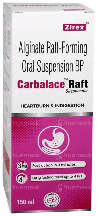 Carbalace Raft Sugar Free Suspension 150ml
