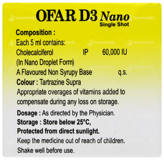 Ofar D3 Nano Sugar Free Solution 5ml