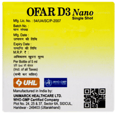 Ofar D3 Nano Sugar Free Solution 5ml