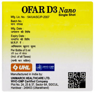 Ofar D3 Nano Sugar Free Solution 5ml