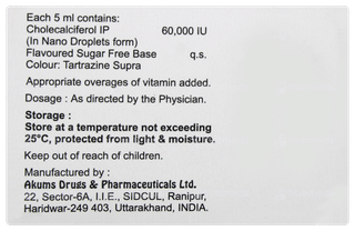 Devivo 60000iu Sugar Free Solution 5ml