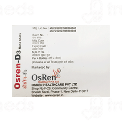 Osren D3 Nano Shots Mango Flavour Sugar Free Solution 5ml