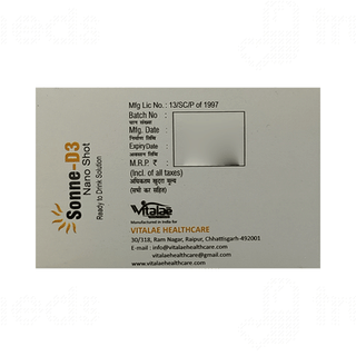Sonne D3 Nano Shot Mango Flavour Sugar Free Oral Solution 5ml