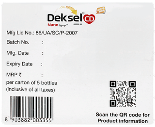 Deksel Cd Nano 60000iu Sugar Free Syrup 5ml