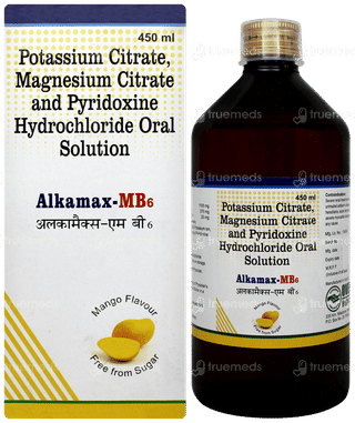 Alkamax Mb6 Mango Flavour Free From Sugar Solution 450ml