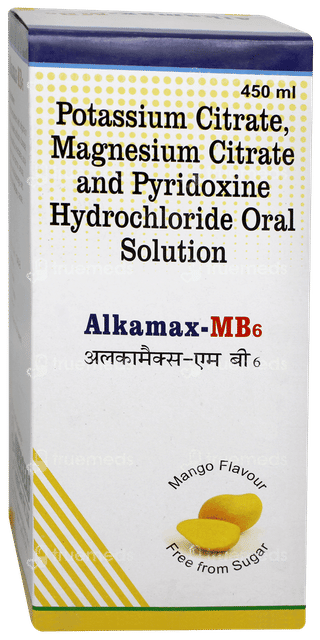 Alkamax Mb6 Mango Flavour Free From Sugar Solution 450ml