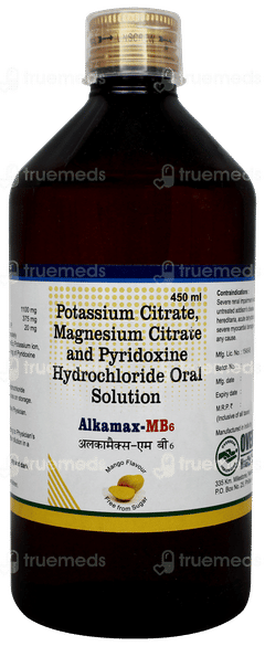 Alkamax Mb6 Mango Flavour Free From Sugar Solution 450ml