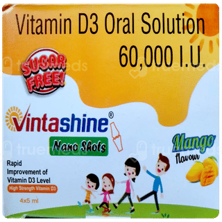 Vintashine Nano Shots Mango Flavour Sugar Free Solution 5Ml