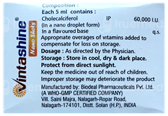 Vintashine Nano Shots Mango Flavour Sugar Free Solution 5Ml