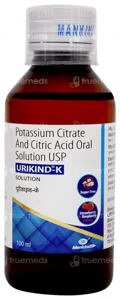 Urikind K Strawberry & Raspberry Sugar Free Solution 100ml Urikind K Strawberry & Raspberry Sugar Free Solution 100ml