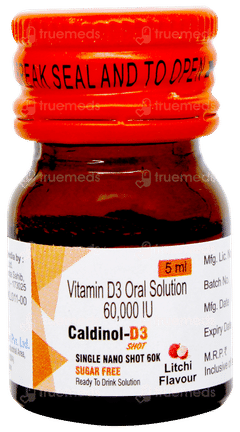 Caldinol D3 Shot Litchi Flavour Sugar Free Solution 5ml