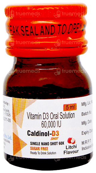 Caldinol D3 Shot Litchi Flavour Sugar Free Solution 5ml