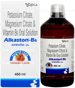 Alkaston B6 Raspberry Flavour Sugar Free Solution 450ml