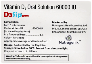 D3sip Nano Sugar Free Solution 5ml