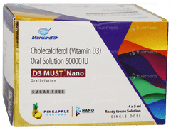 D3 Must Nano Pineapple Flavour Sugar Free Solution 5ml