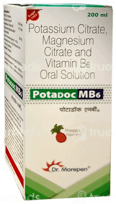 Potadoc Mb6 Pineapple Flavoured Sugar Free Solution 200Ml