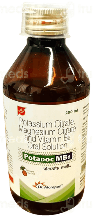 Potadoc Mb6 Pineapple Flavoured Sugar Free Solution 200Ml