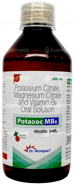 Potadoc Mb6 Pineapple Flavoured Sugar Free Solution 200Ml