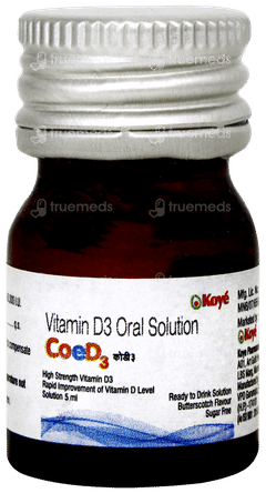 Coed3 Butterscotch Flavour Sugar Free Solution 5ml