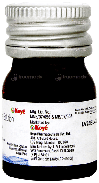 Coed3 Butterscotch Flavour Sugar Free Solution 5ml