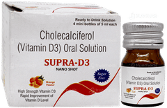 Supra D3 Nano Shots Orange Flavour Sugar Free Solution 5Ml