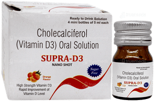 Supra D3 Nano Shots Orange Flavour Sugar Free Solution 5Ml