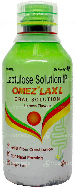 Omez Lax L Lemon Flavour Sugar Free Solution 200Ml