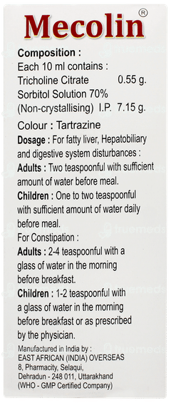 Mecolin Sugar Free Solution 200ml